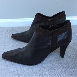 New Bandolino Leather and Suede Booties -Size 9.5m